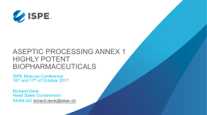 ASEPTIC PROCESSING