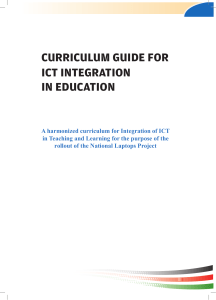 Curriculum Guide for ICT Integration in Education