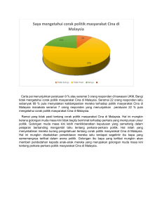 Kesedaran Politik Cina di Malaysia: Analisis Tinjauan