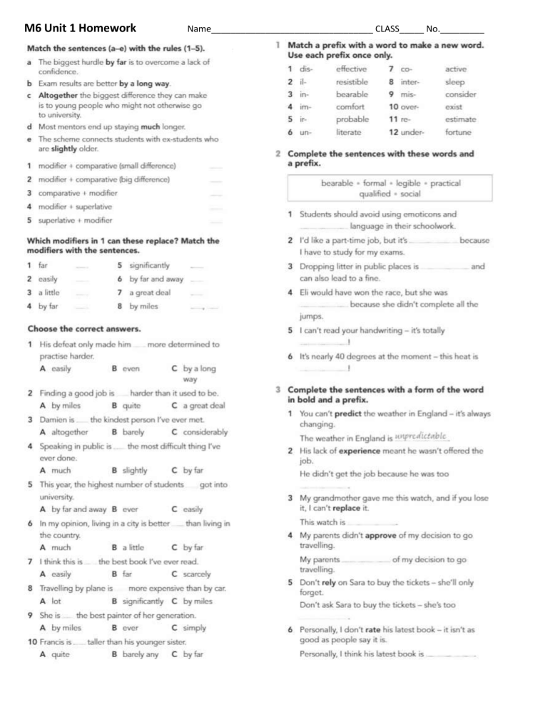 m6 homework activity quizlet