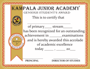 KJA certificate