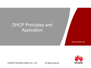 02 DHCP Principles and Application