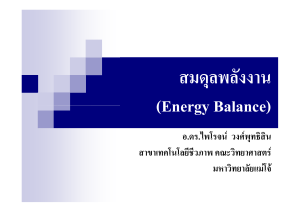 869 energy balance