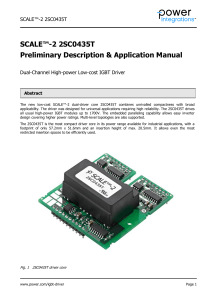 PI 2SC0435T IGBT driver module Manual 