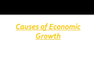 Causes of Economic growth