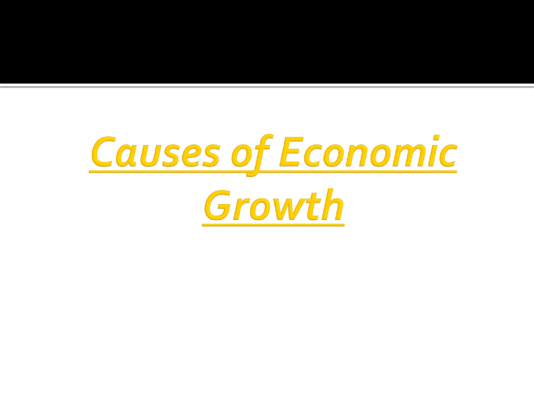 What Are The Main Causes Of Economic Growth