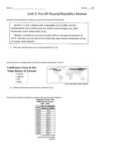 PreAP World Geo Russia2015 Review