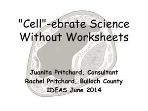 Cell-ebrate Science without Worksheets