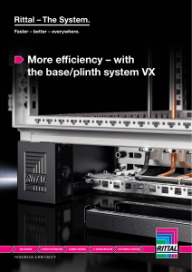 Rittal More efficiency - with the baseplinth system VX 5 4461