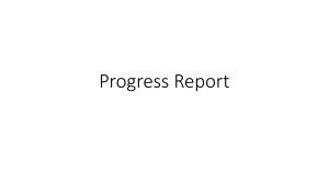 6. Progress Report 100718