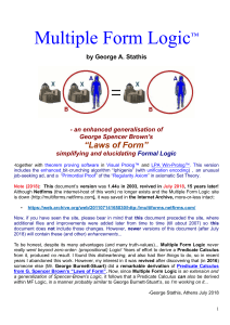 Multiple Form Logic by George A. Stathis v1.44a