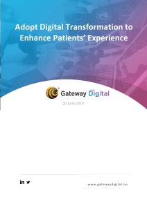 Adopt Digital Transformation to Enhance Patients Experience