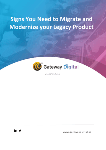 Signs You Need to Migrate and Modernize your Legacy Product