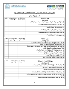 المستوئ المبتدئ غير ناطقين تشخيصي كتابة 17-18