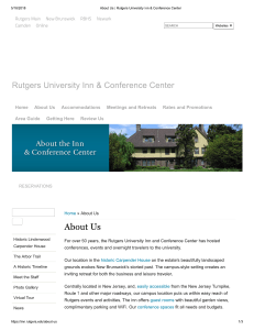 About Us   Rutgers University Inn & Conference Center