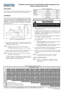 Edwards Signaling 1509AQN5 Installation Manual