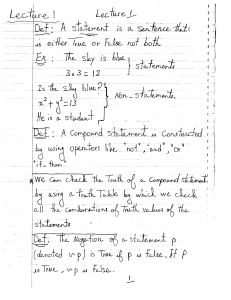 Lecture1 notes