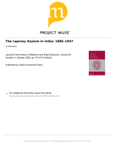 Robertson - The Leprosy Asylum in India