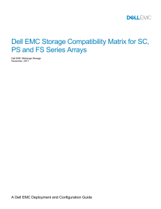 Dell Storage Compatibility Matrix - Nov 2017