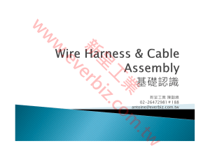 Wire Harness & Cable Assembly 線束基礎認識