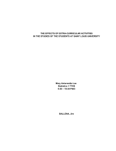 Stat 1 - Final Thesis Paper