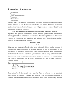 Antenna properties and types