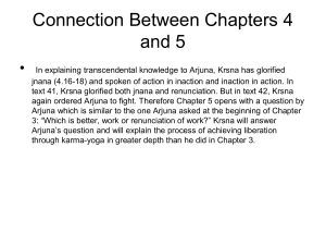 Connection between the chapters