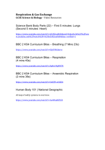 Respiration GCSE Video Resources