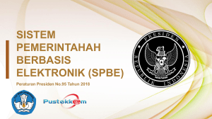 SPBE: Sistem Pemerintahan Berbasis Elektronik Indonesia