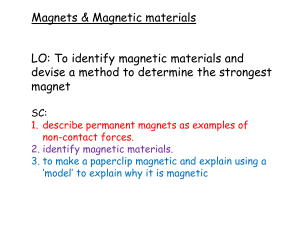 3. Yr 8 Magnetism