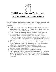 Student goals and expectations Mavericks Summer Program.Revised