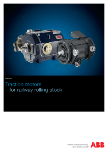 Traction Motors for railway rolling stocks