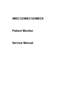 iMEC12/iMEC10/iMEC8 Patient Monitor Service Manual