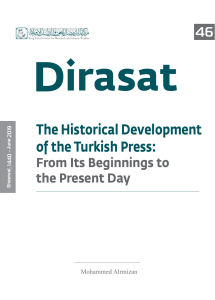 The Historical Development of the Turkish Press: From Its Beginnings to the Present Day