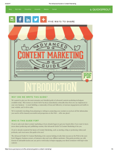 Advanced Guide by Neil Patel - CONTENT MARKETING - Chapter - INTRODUCTION