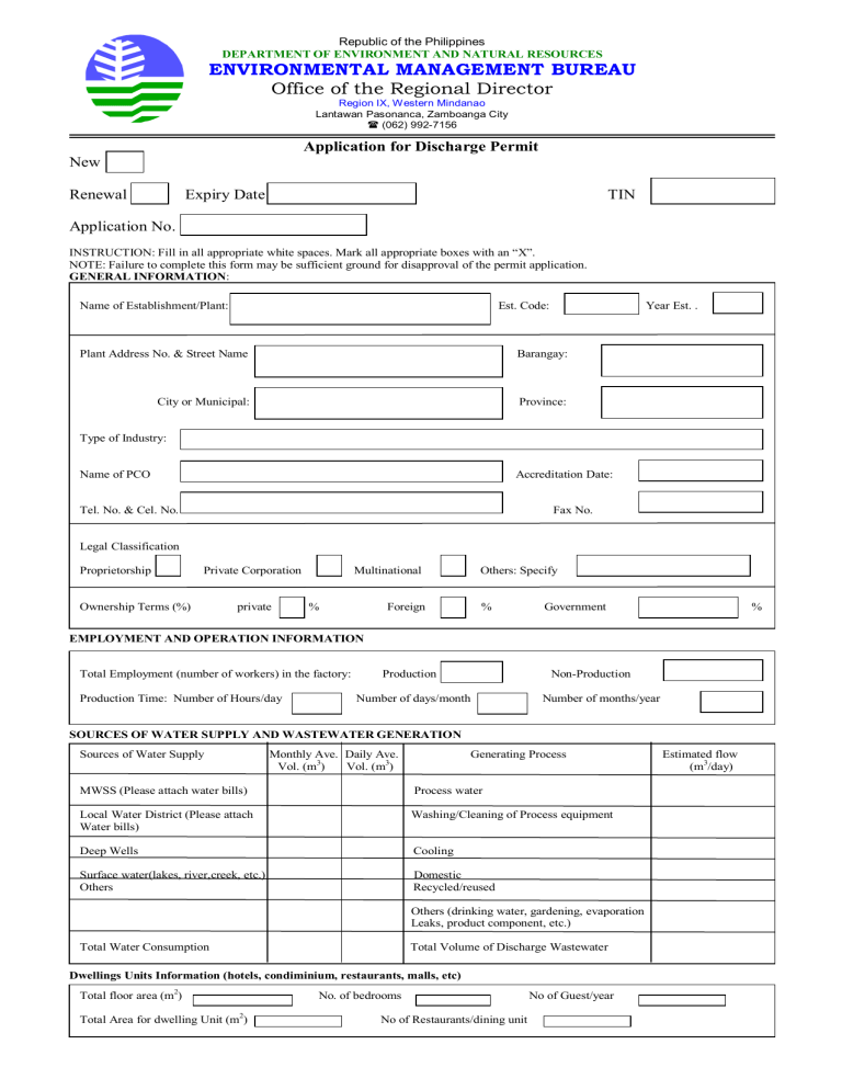 Wastewater Discharge Permit