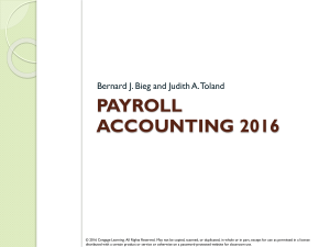 Payroll Accounting (2016)  Ch. 1 Powerpoint