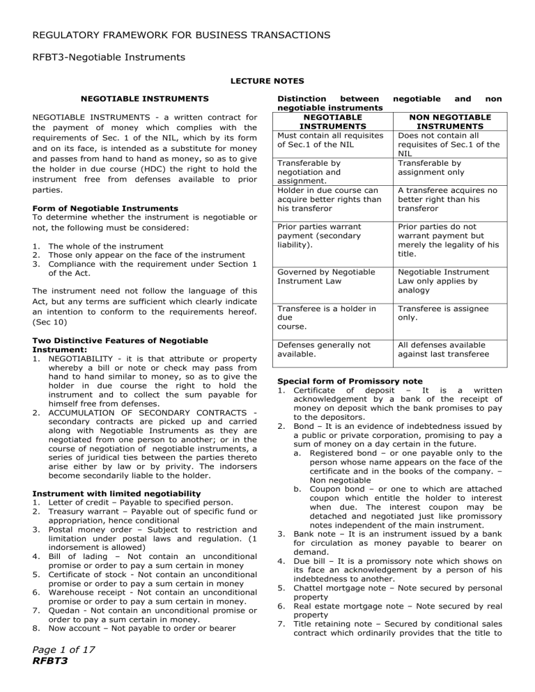 Negotiable Instruments Notes   025267043 1 6ffa86abb1c9af18ce371c329b664575 768x994 