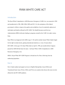 Ryan White CARE Act Overview