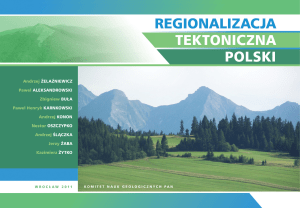 Regionalizacja Tektoniczna Polski 20111