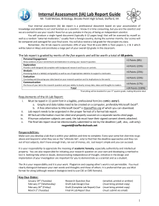 IB Lab Report Guide