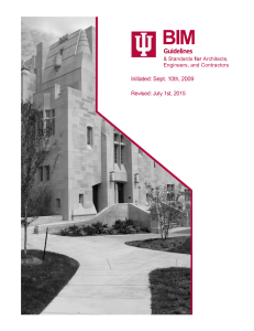 IU BIM Guidelines and Standards