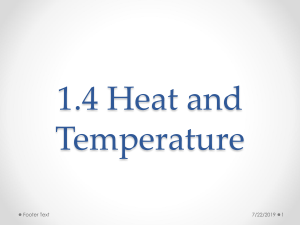 Heat and Temperature 2
