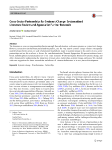Clarke-Crane2018 Article Cross-SectorPartnershipsForSys