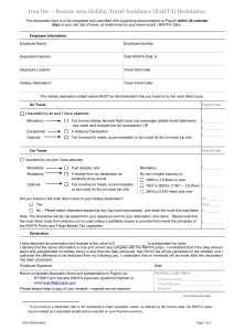 RAHTA Declaration Form (RTIO)