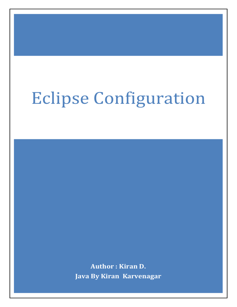 eclipse-configuration