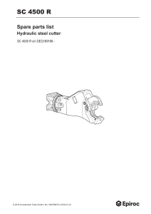 SC 4500 L Spare parts list