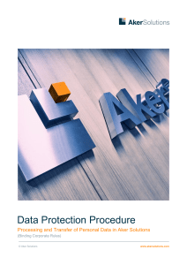 EXAMPLE Aker Solutions Data Protection Procedure version 01