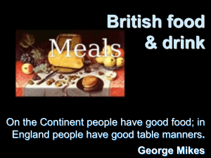 British food drink