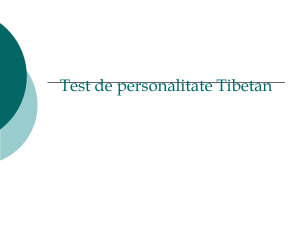 Test de personalitate Tibetan